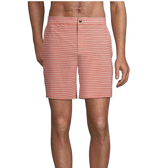 NWT Lands' End Men's Lined 7in Hybrid Swim Short Swim Trunks Size XXL $70 KK222 - Picture 1 of 5